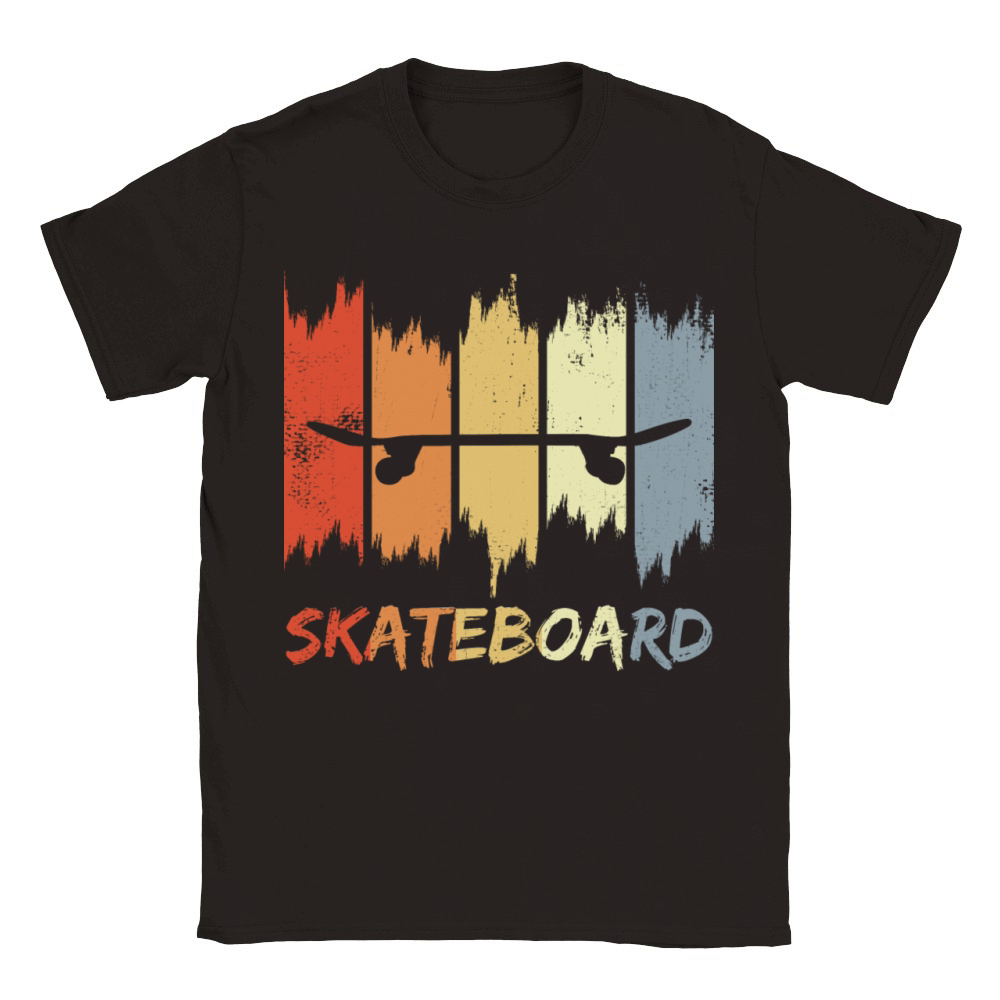Skateboard Vintage Look Classic Kids Crewneck T-shirt