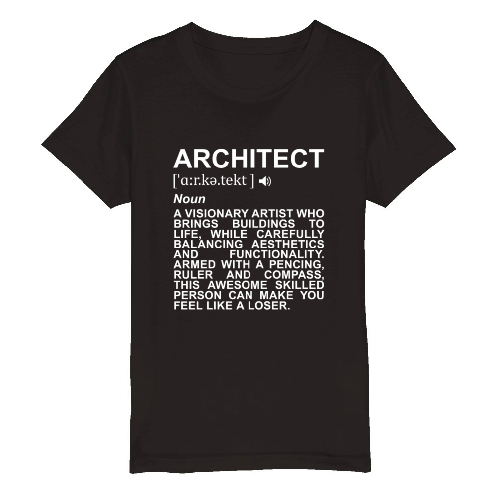 Architect Definition Organic Kids Crewneck T-shirt