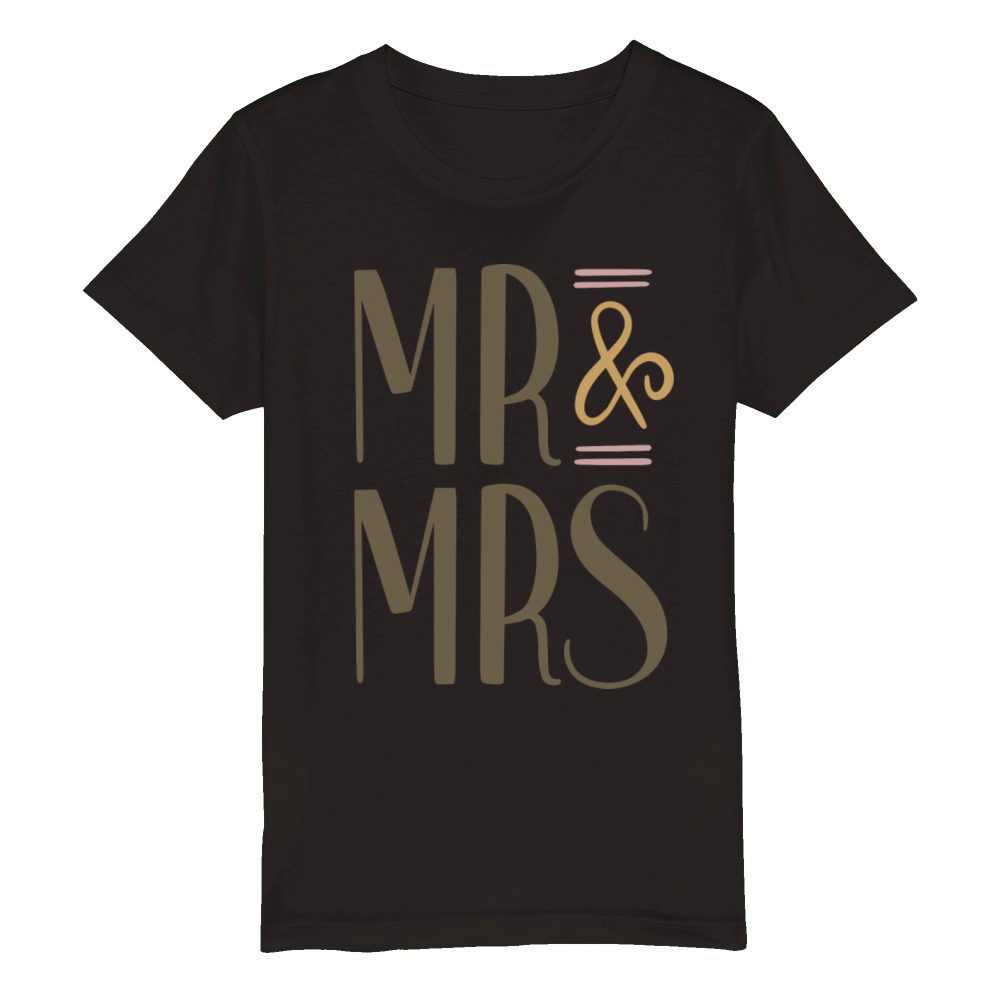 Mr and Mrs Organic Kids Crewneck T-shirt