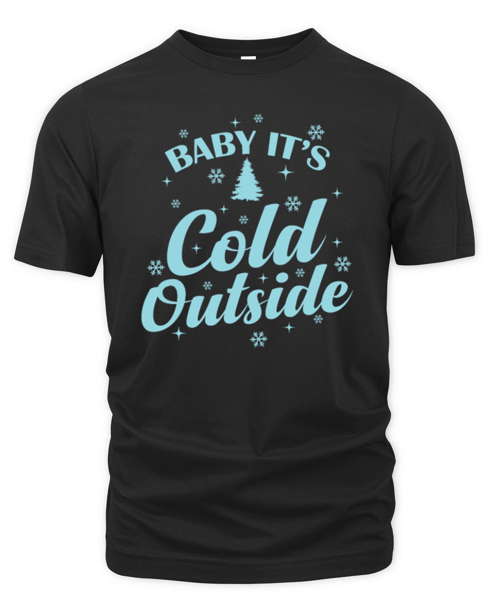 Baby Its cold Outside Christmas Xmas Organic Unisex T-shirt