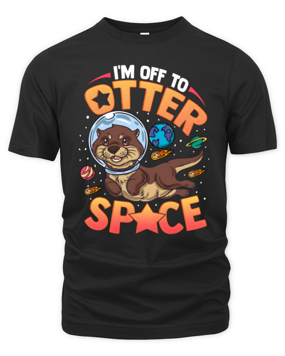 IM Off To Otter Space Sea Otter Organic Unisex T-shirt