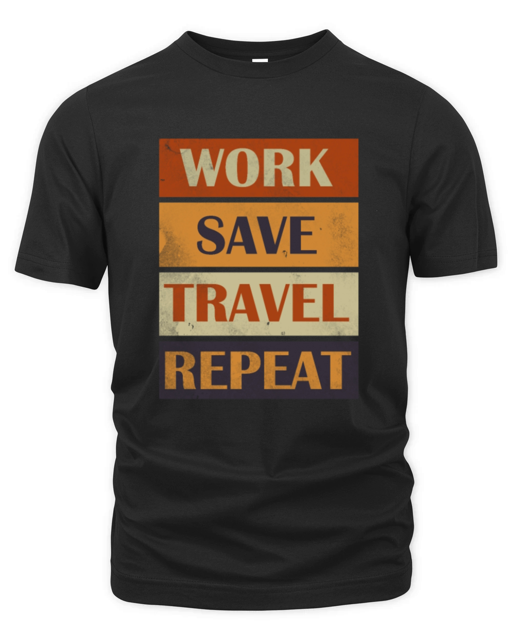 Work Save Travel Repeat Organic Unisex T-shirt