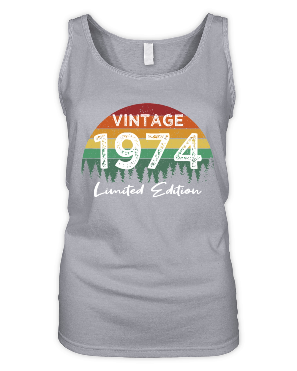 50th birthday vintage 1974 born in 1974 Organic Women's Tank Top