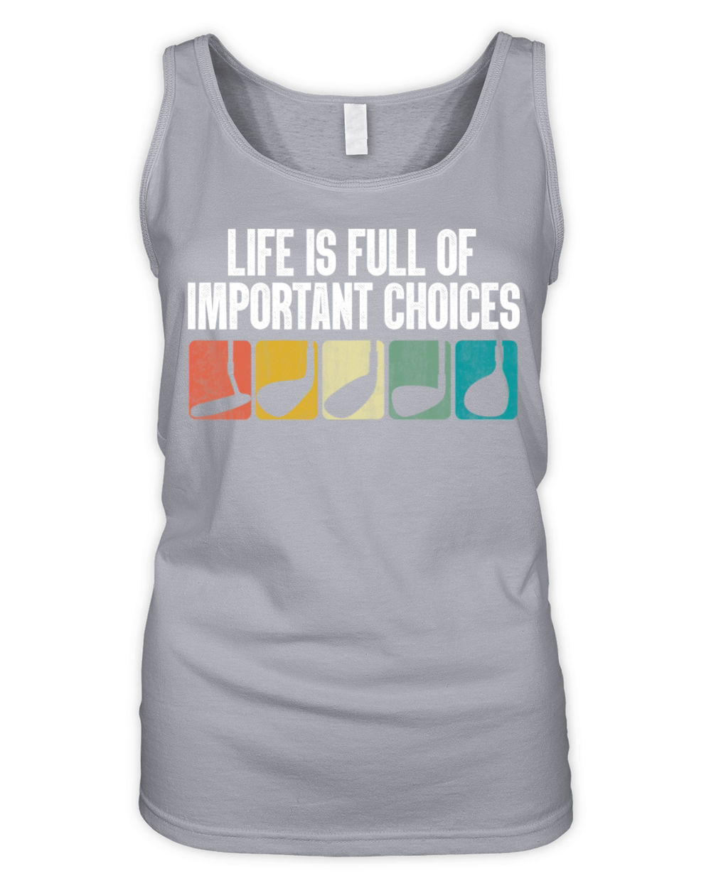 Funny Life Is Full Of Important Choices Golfer Organic Women's Tank Top