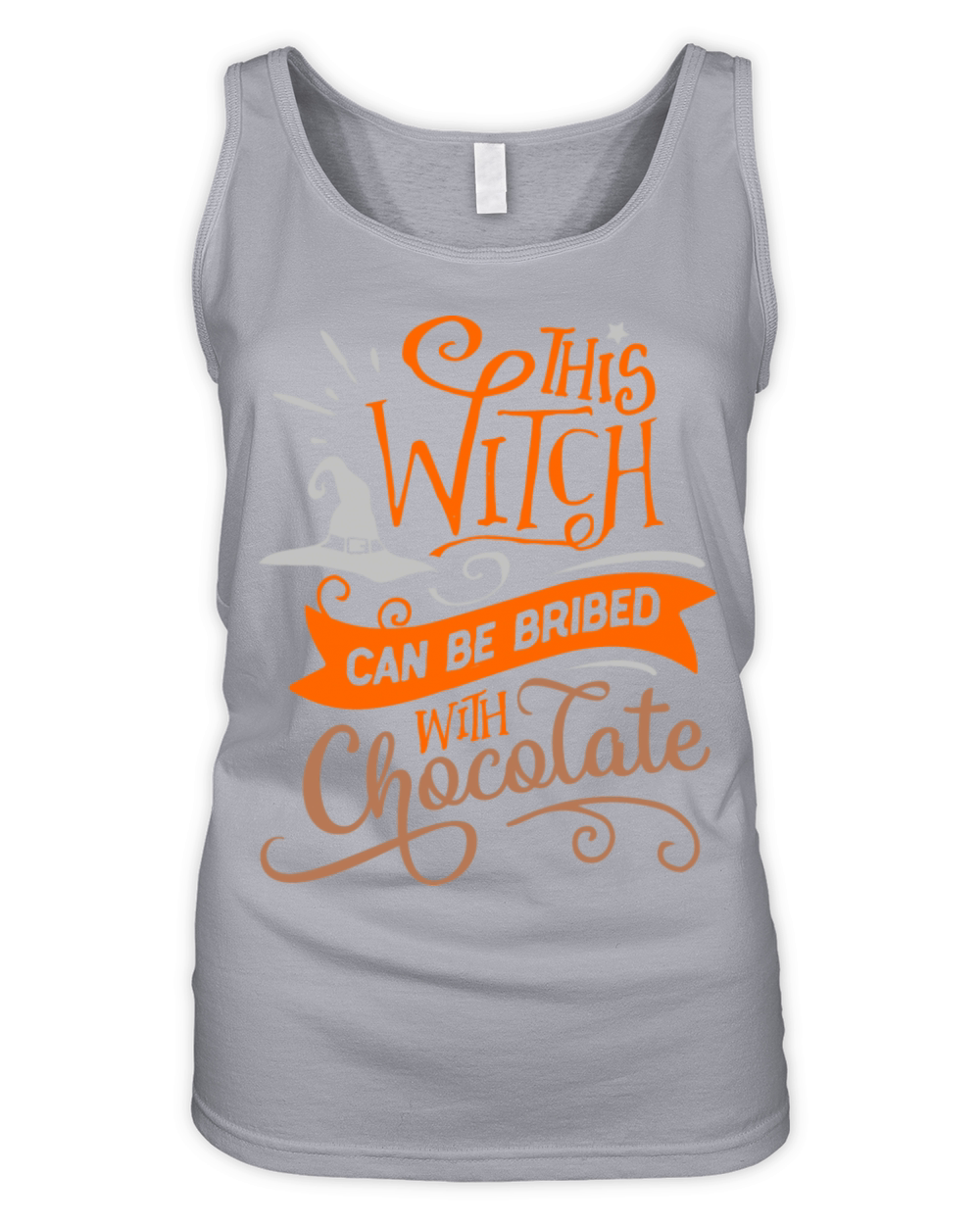 This Witch Can Be Bribed With Chocolate Halloween Organic Women's Tank Top