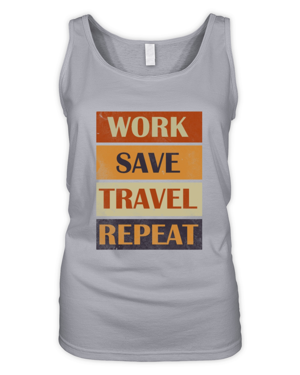 Work Save Travel Repeat Organic Women's Tank Top