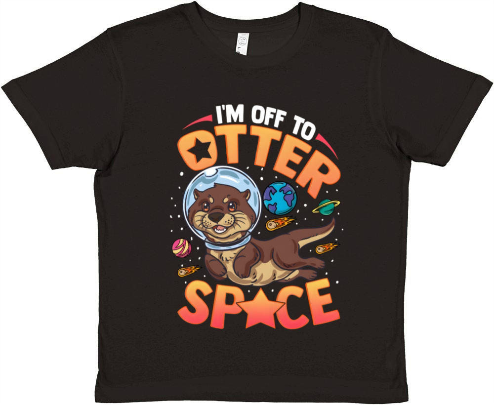 IM Off To Otter Space Sea Otter Premium Kids Crewneck T-shirt