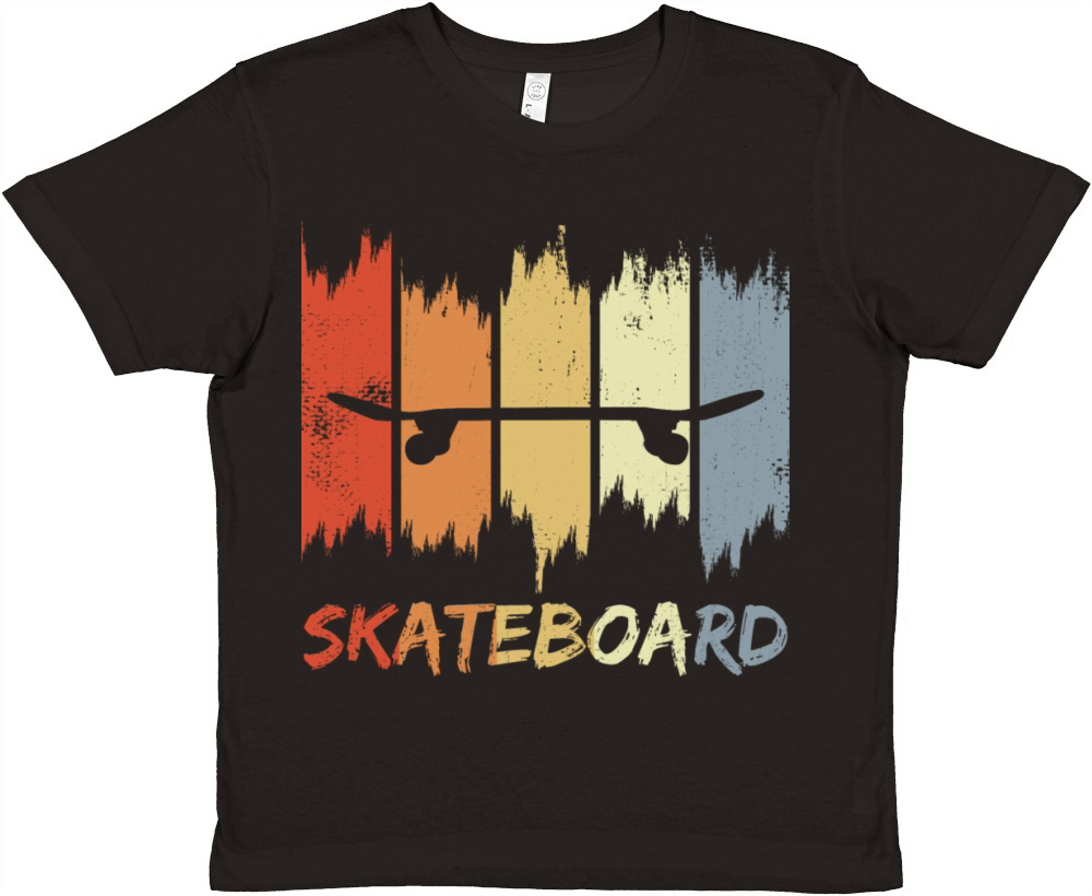 Skateboard Vintage Look Premium Kids Crewneck T-shirt