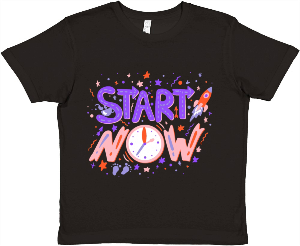 start now Premium Kids Crewneck T-shirt