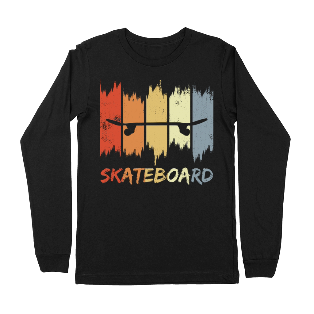 Skateboard Vintage Look Premium Long Sleeve