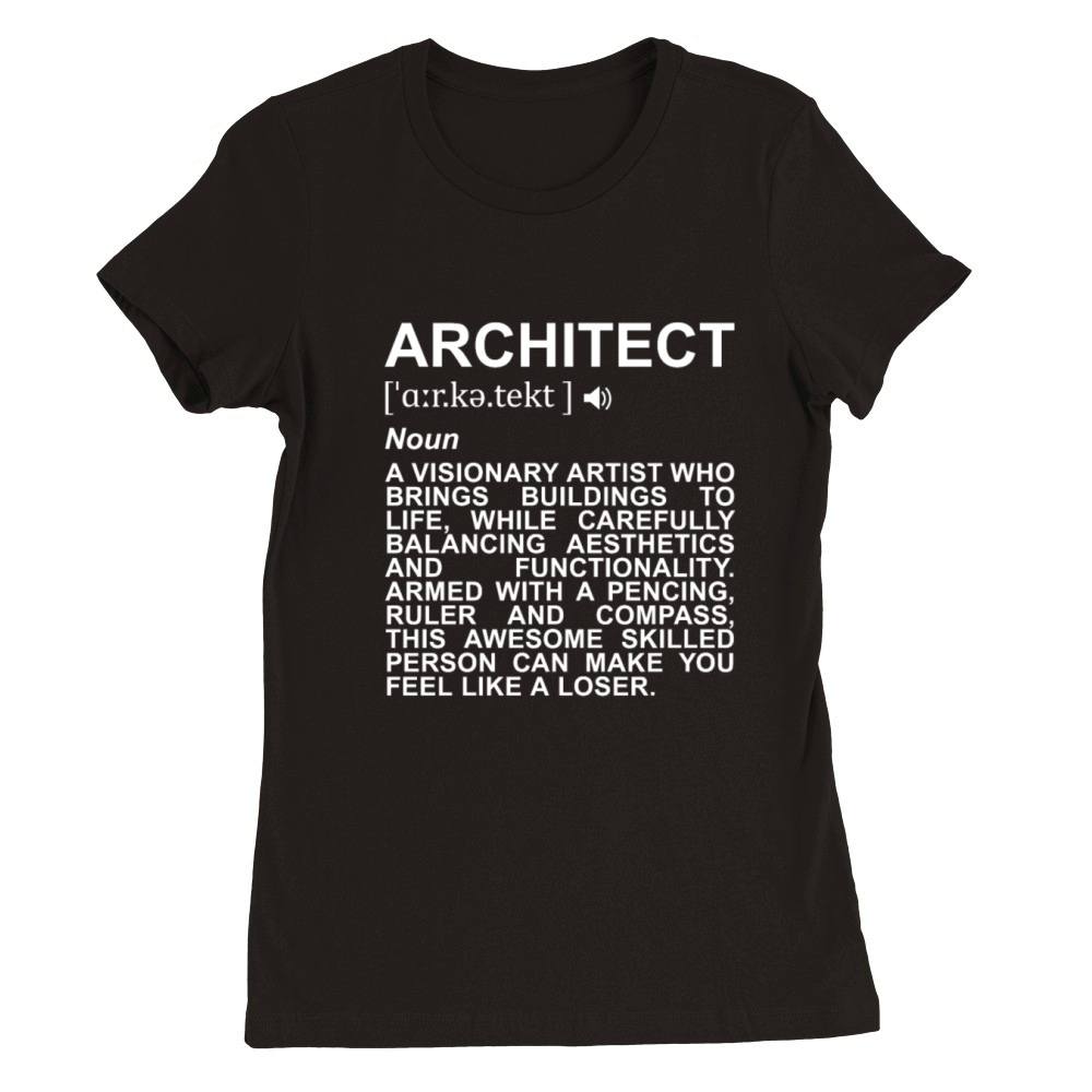 Architect Definition Premium Womens Crewneck T-shirt
