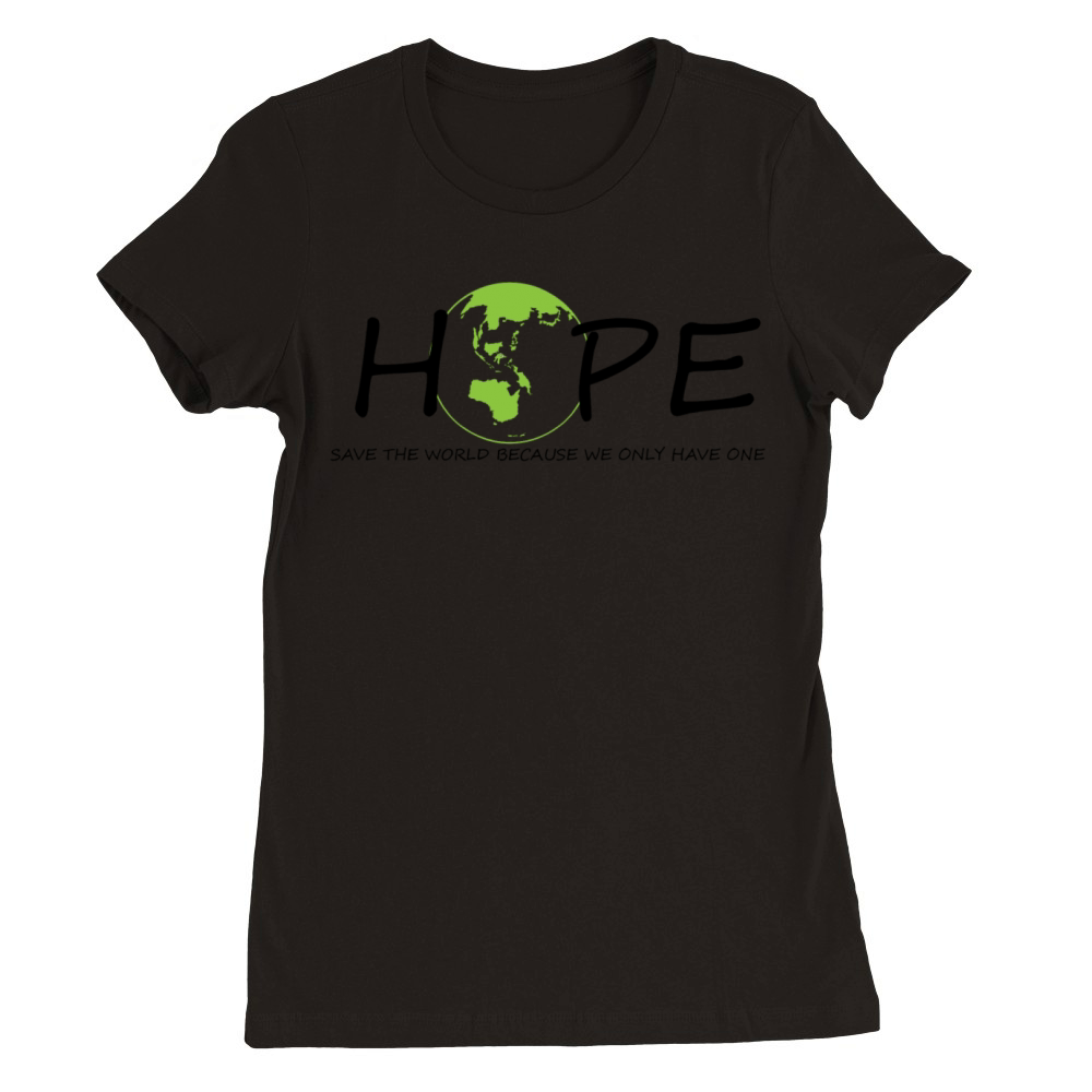 Hope for the planet Premium Womens Crewneck T-shirt