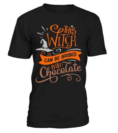 This Witch Can Be Bribed With Chocolate Halloween T-Shirt Unisex