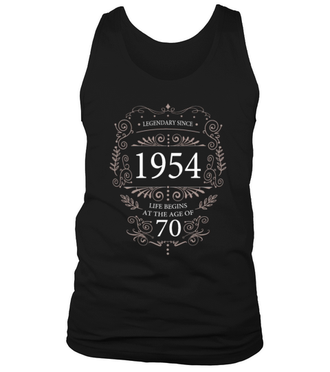 70th birthday vintage 1954 vintage Tank Top Unisex