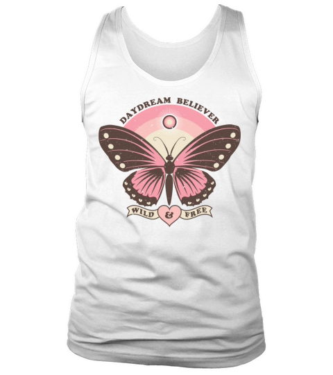 Boho Style Butterfly - Wild And Free Tank Top Unisex