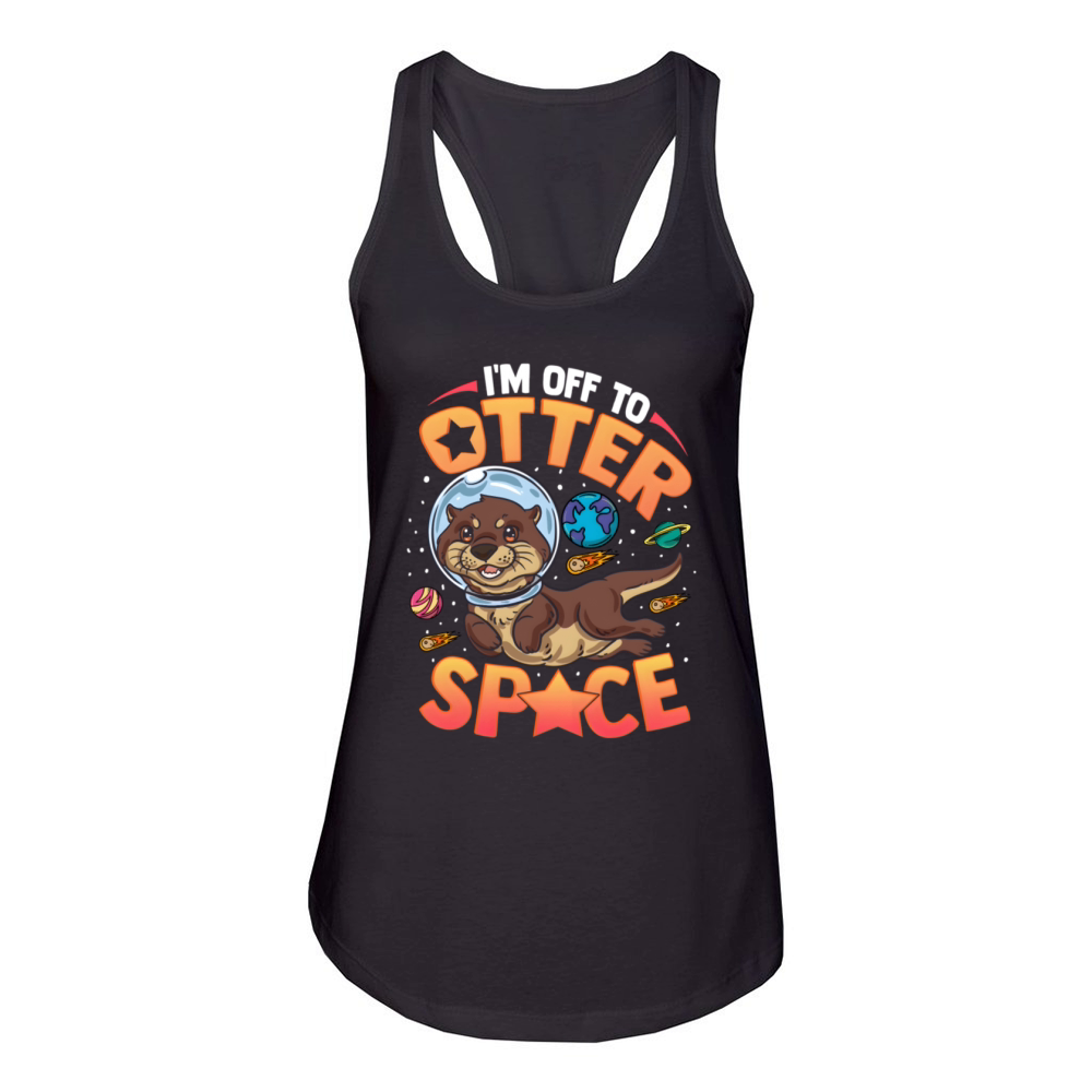 IM Off To Otter Space Sea Otter Women's Racerback Tank