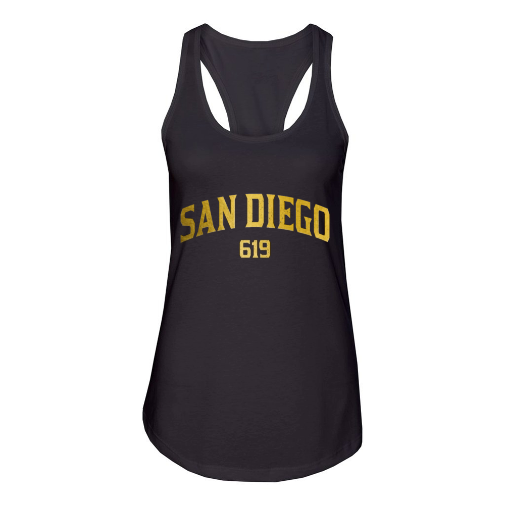 San Diego California Vintage Souvenir Women's Racerback Tank