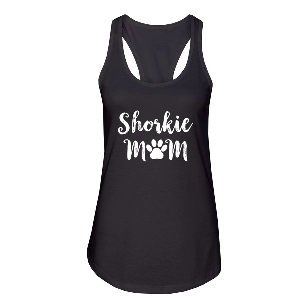Shorkie Mom Women Dog Shorkie Women's Racerback Tank