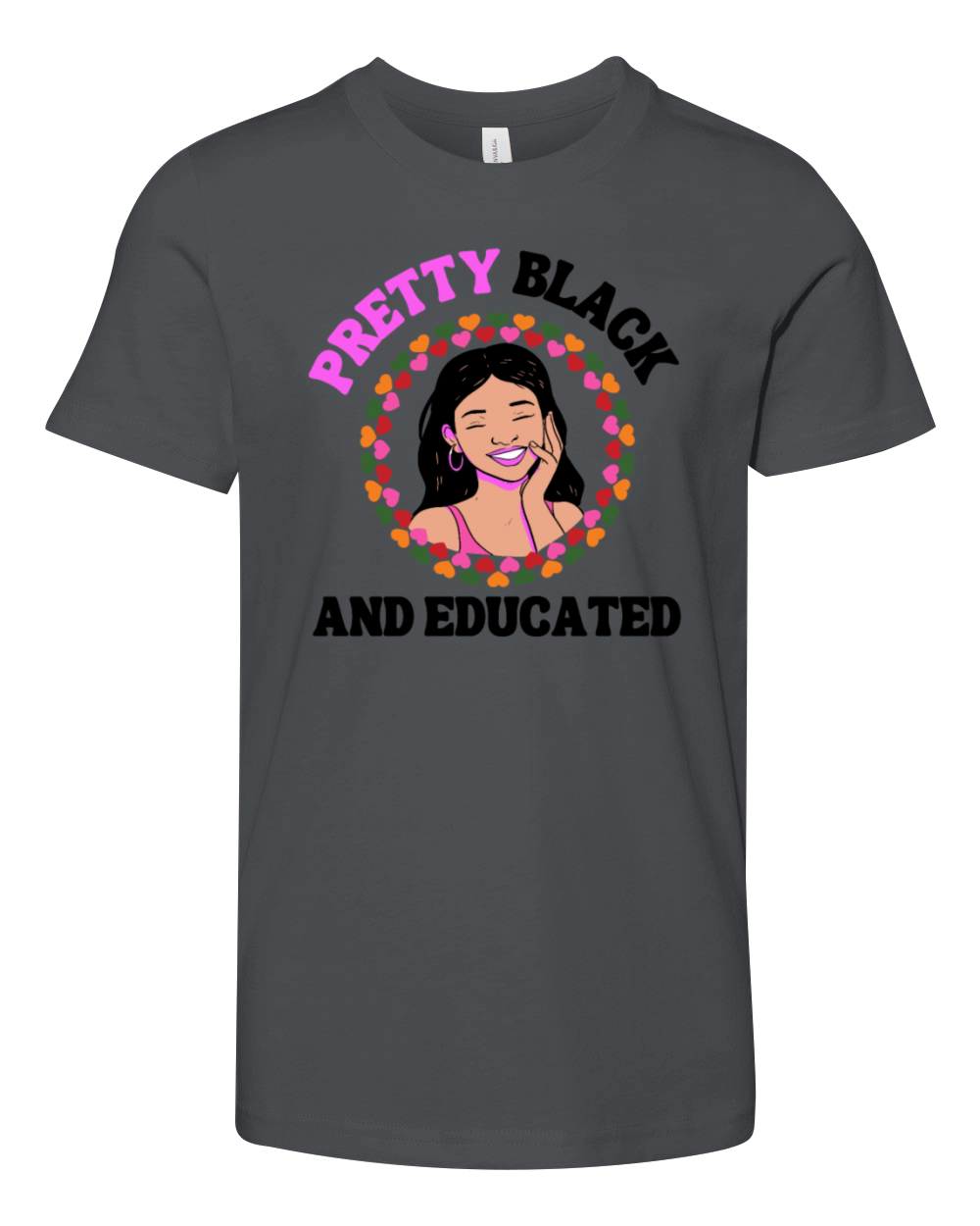 black women Pretty Black And Educated celebrate BH Youth Unisex Jersey Tee