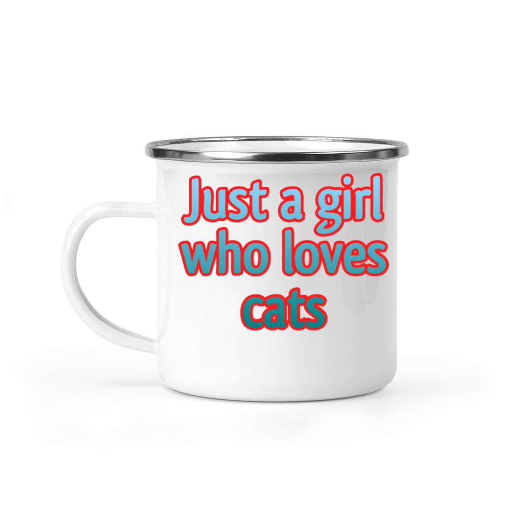 Just A Girl Who Loves Cats Camping Mug