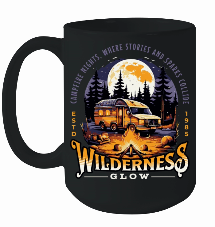 Wilderness Campfire Ceramic Mug