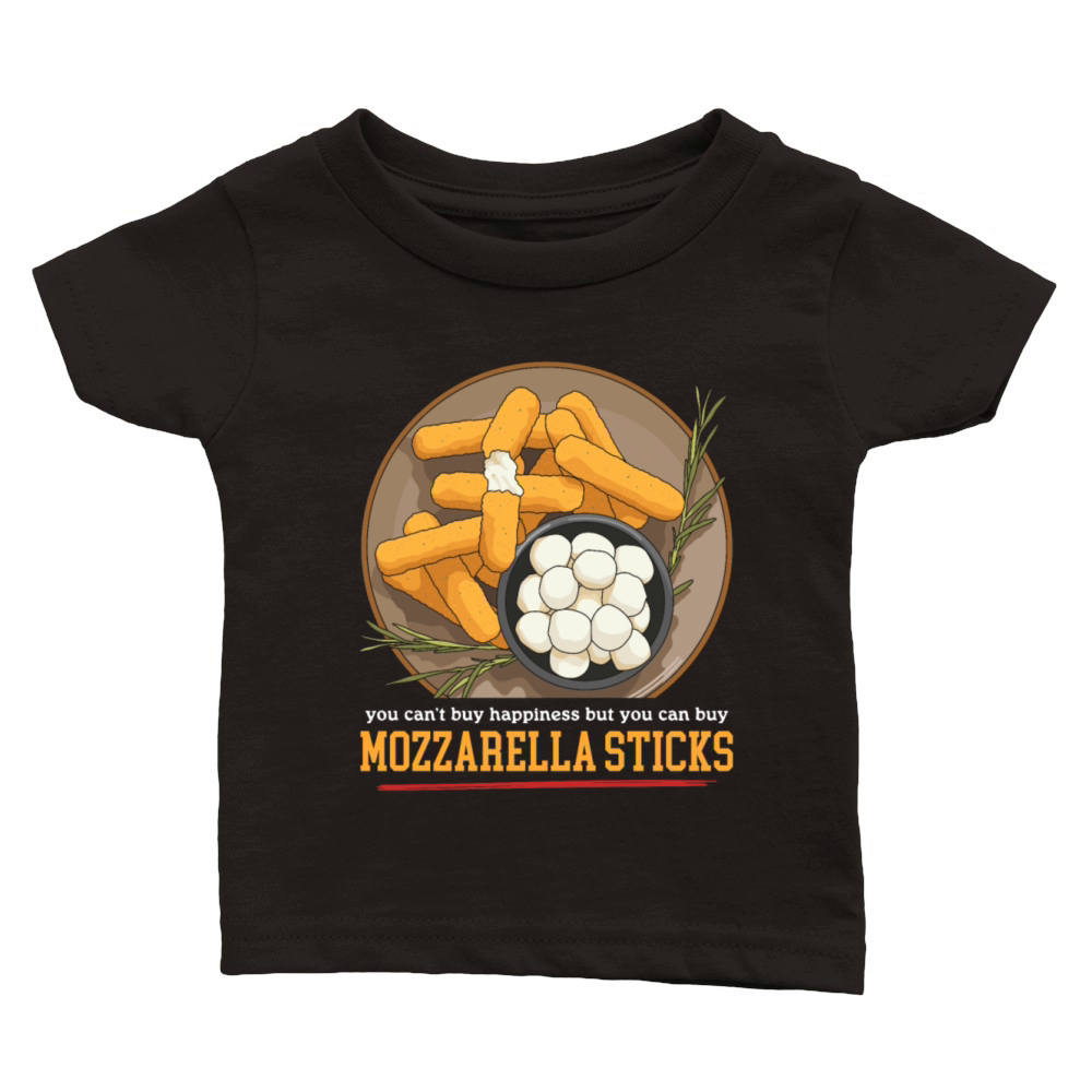 Mozzarella Sticks Happiness Classic Baby Crewneck T-shirt