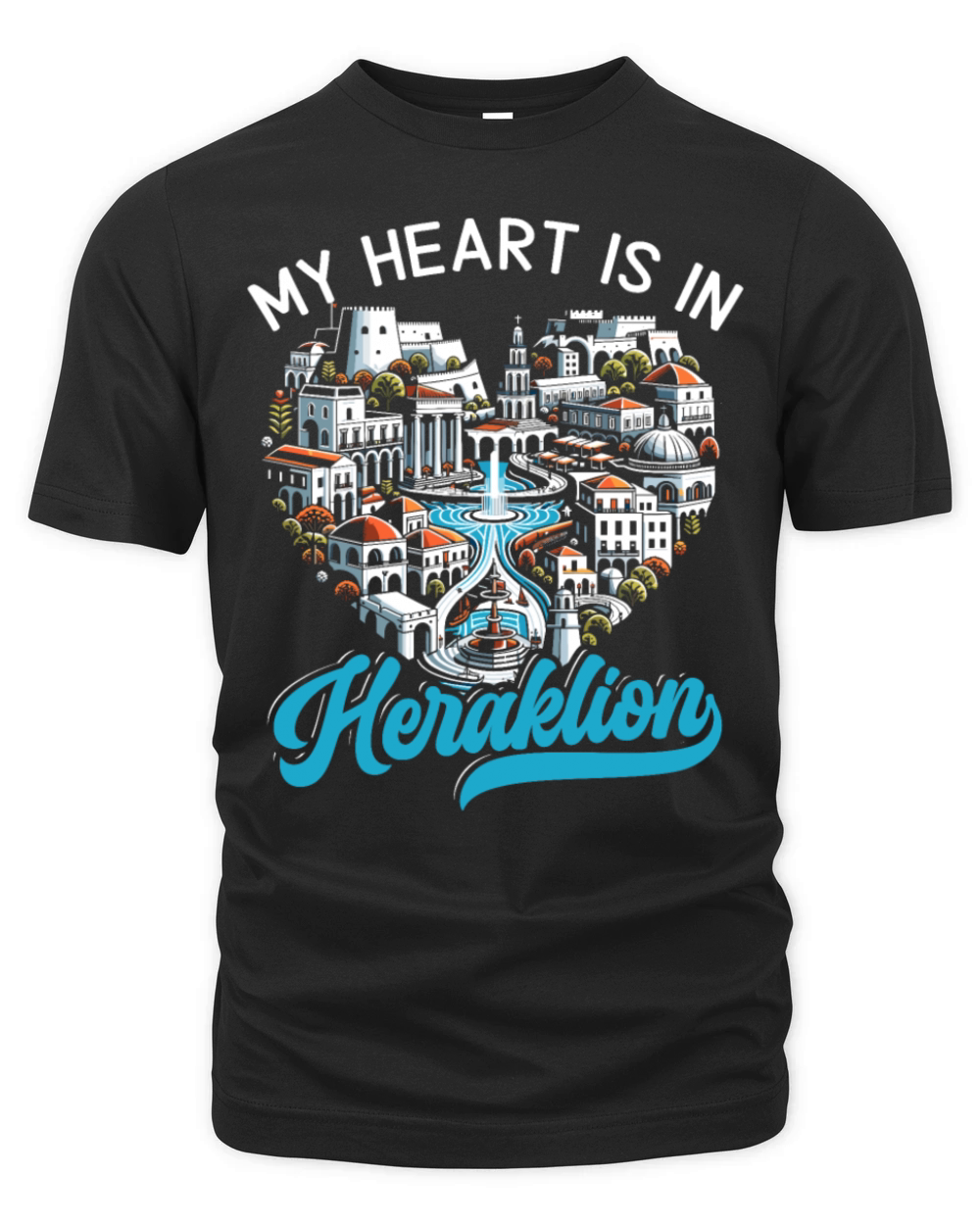 Heraklion Greece Travel Vacation Greek Heritage Organic Unisex T-shirt