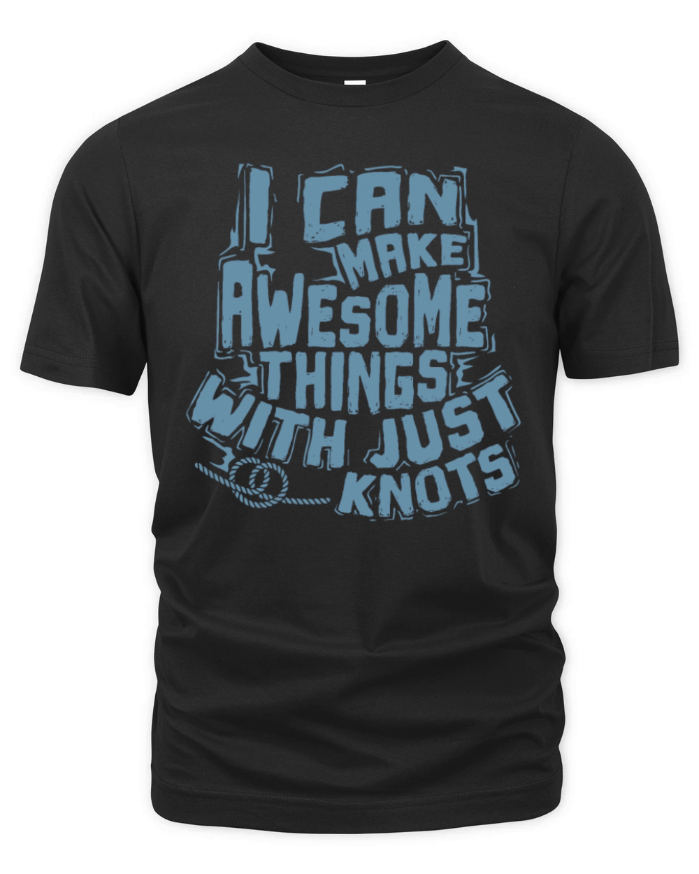 I Can make Awesome Things with just Knots Macrame Organic Unisex T-shirt