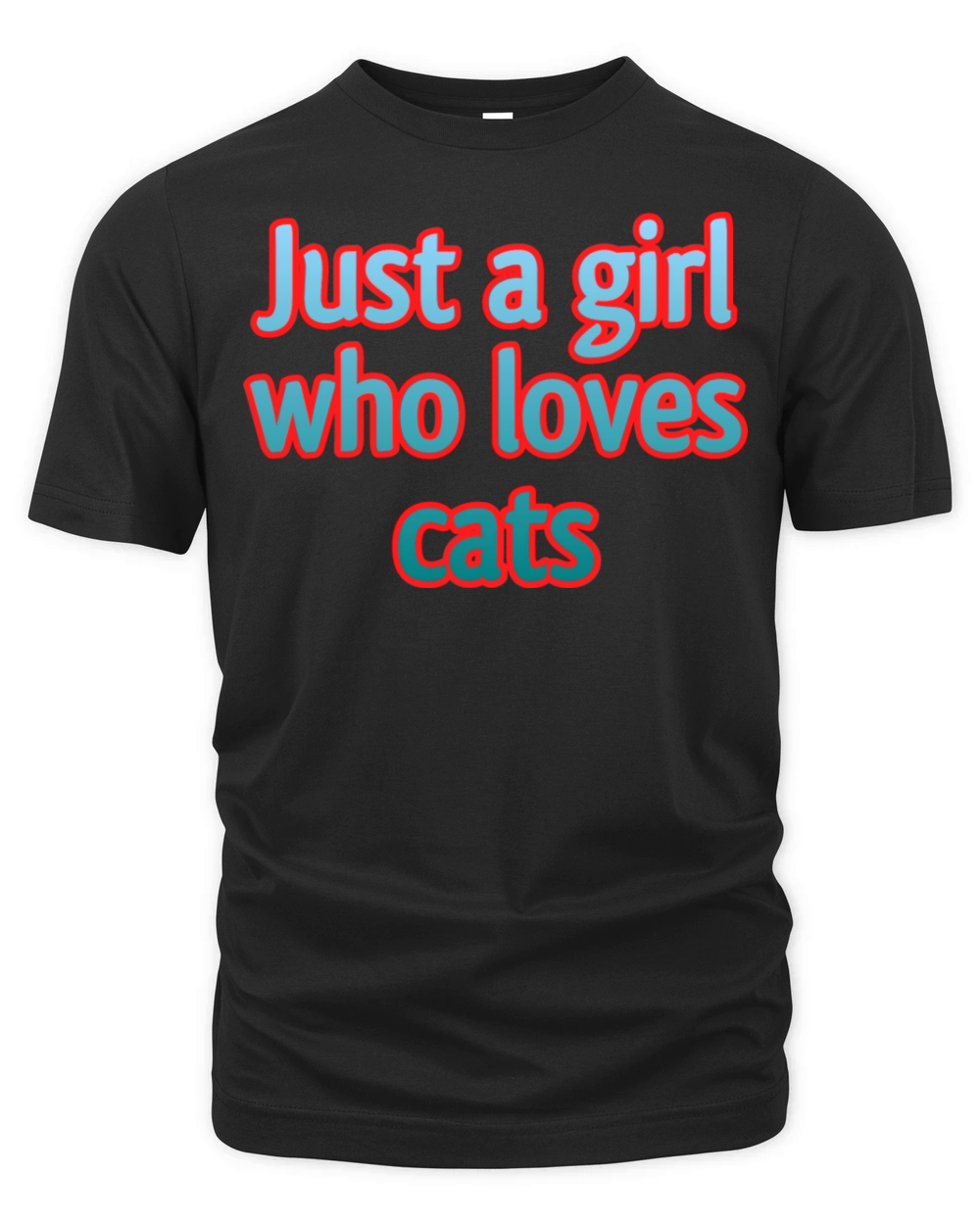 Just A Girl Who Loves Cats Organic Unisex T-shirt