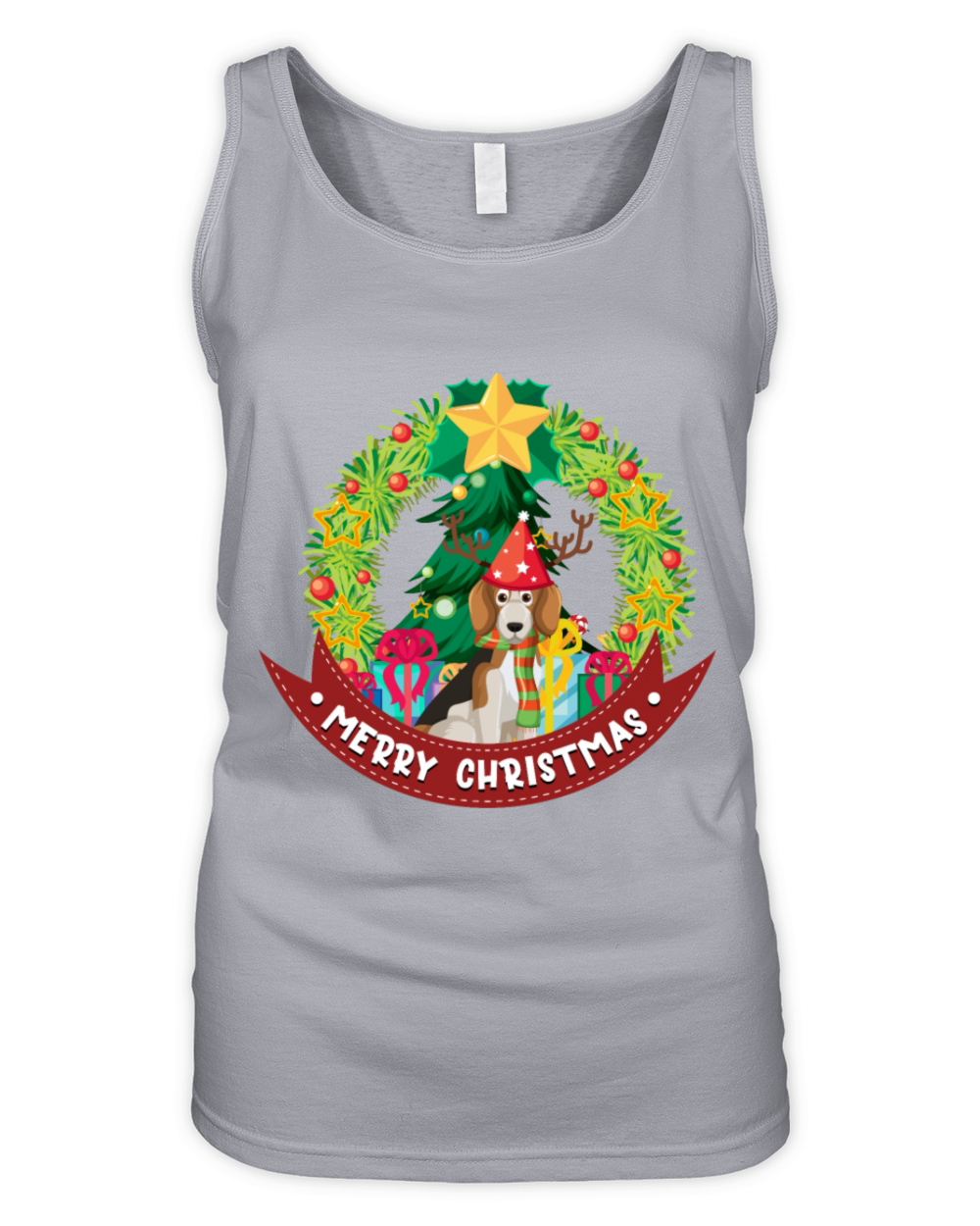 Merry Christmas Organic Women's Tank Top