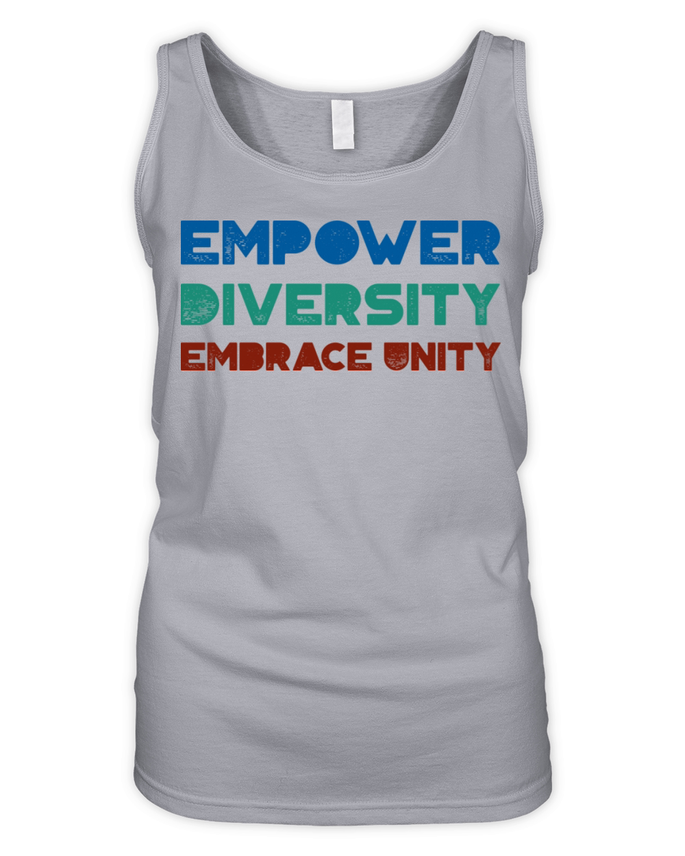 Typography diversity tshirt Organic Women's Tank Top