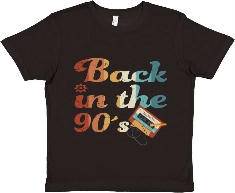 Back To The 90s Cassette Premium Kids Crewneck T-shirt