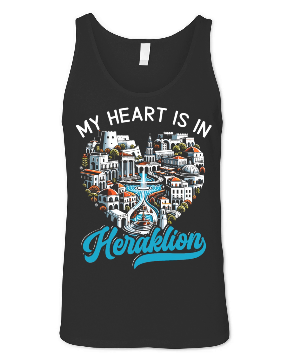 Heraklion Greece Travel Vacation Greek Heritage Unisex Jersey Tank