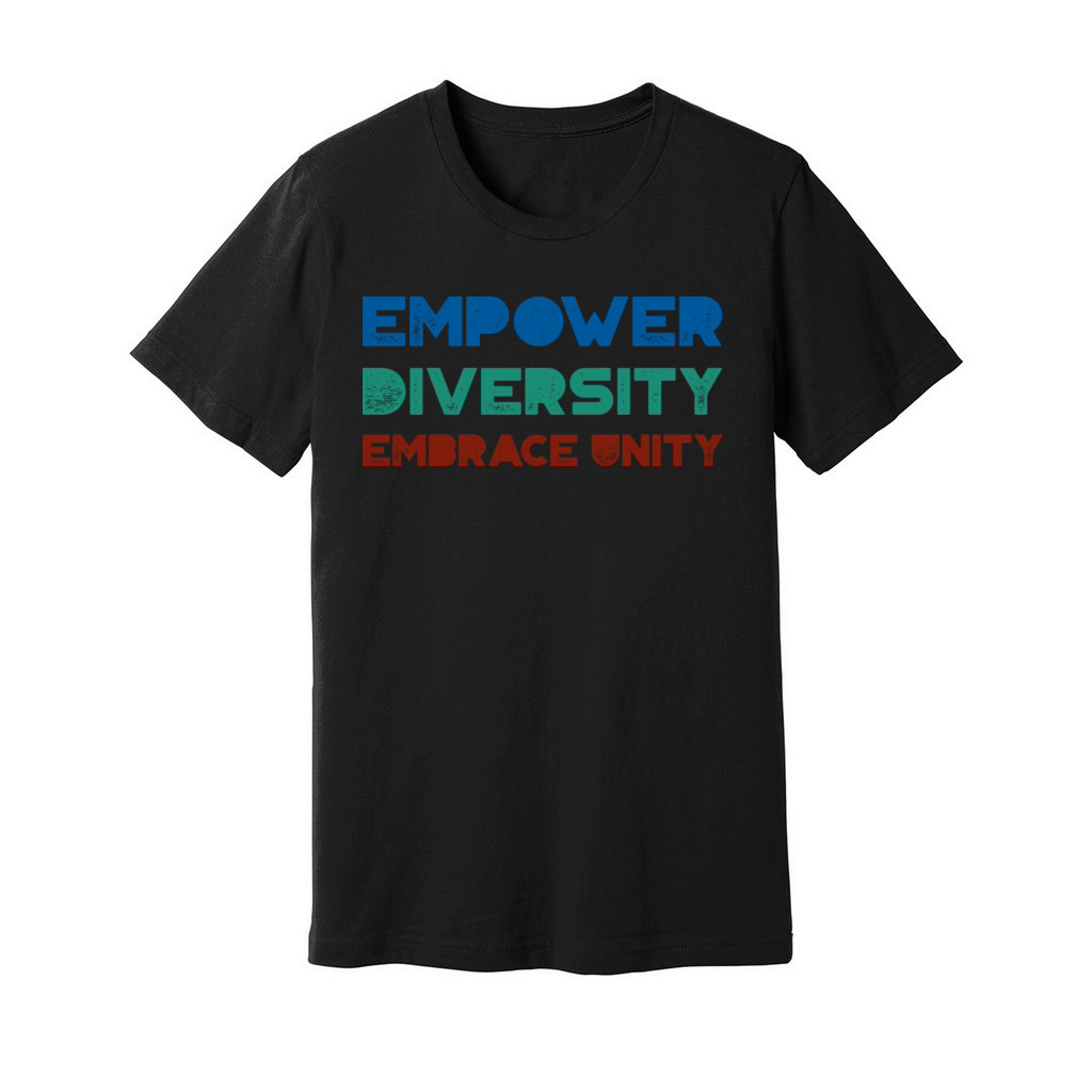 Typography diversity tshirt Unisex Jersey Tee