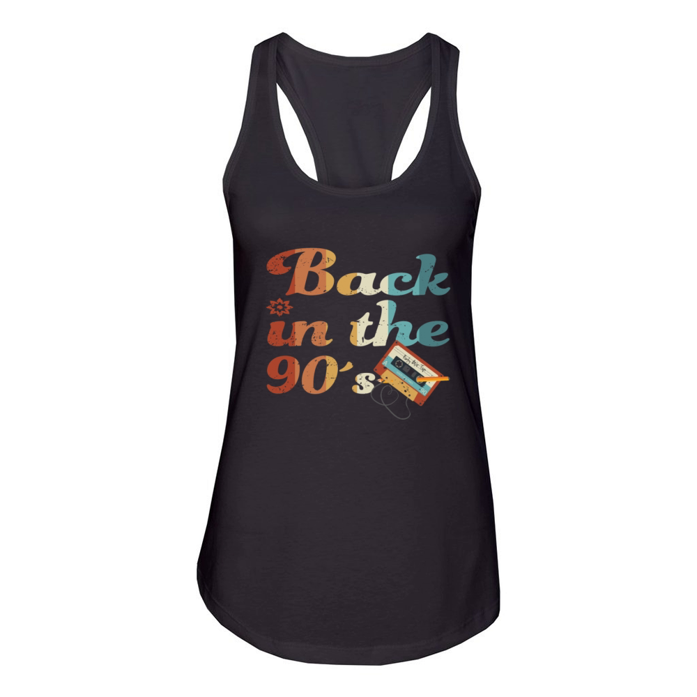 Back To The 90s Cassette Women's Racerback Tank