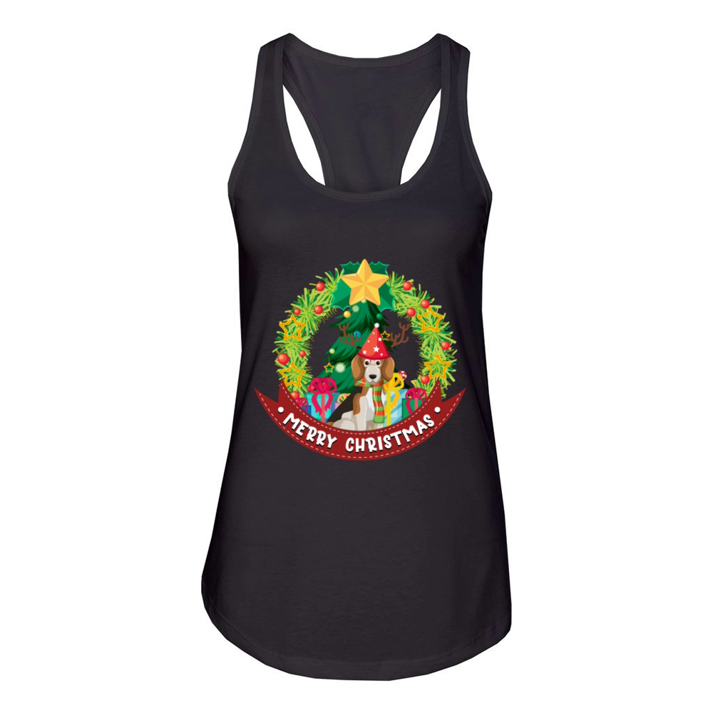 Merry Christmas Women's Racerback Tank