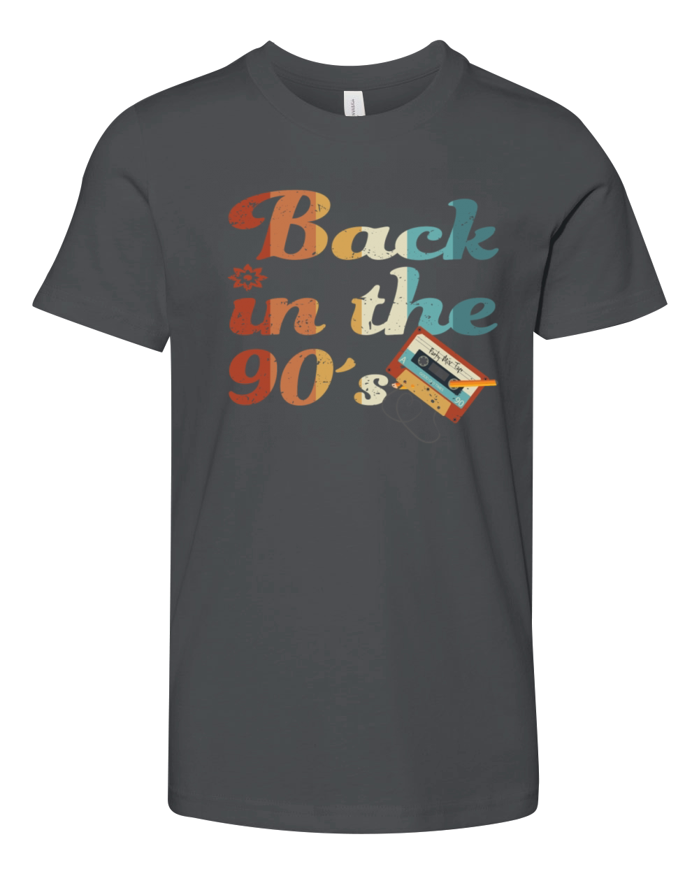 Back To The 90s Cassette Youth Unisex Jersey Tee