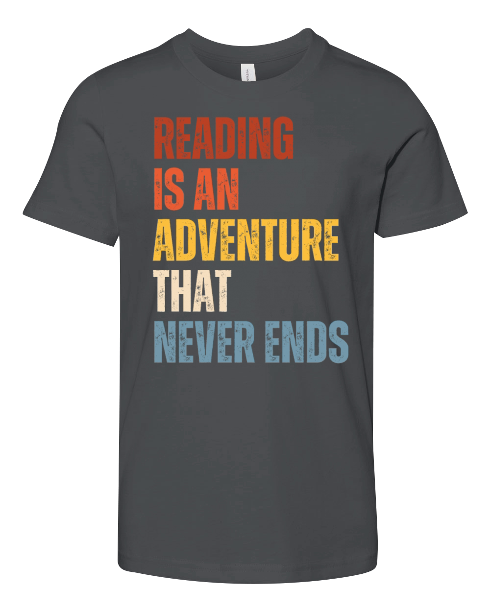 Reading Is An Adventure Book Lover Youth Unisex Jersey Tee