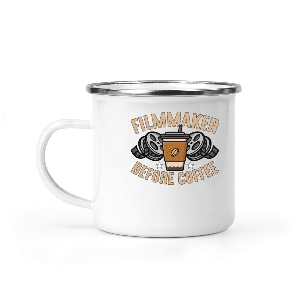 Filmmaker Before Coffee Director Coffee Lover Camping Mug