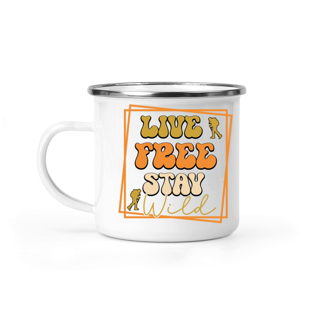 Live Free Stay Wild Camping Mug