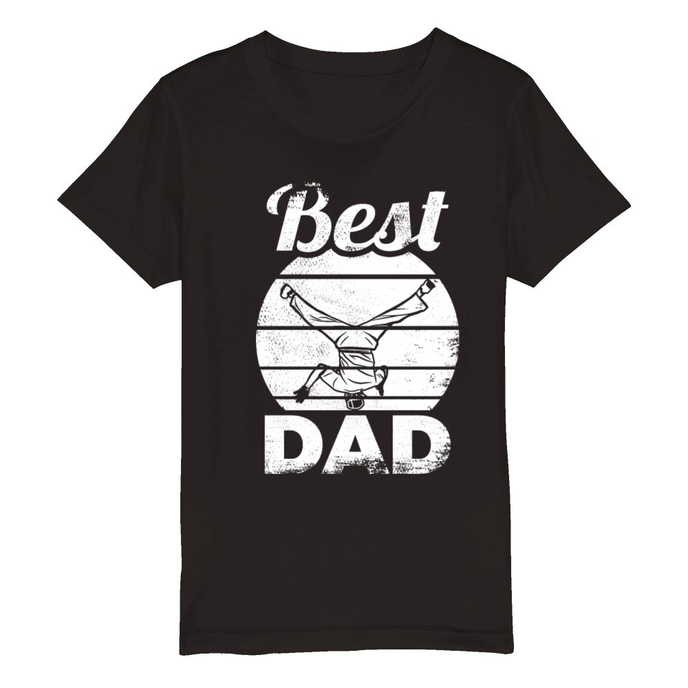 Break Dance Father Organic Kids Crewneck T-shirt