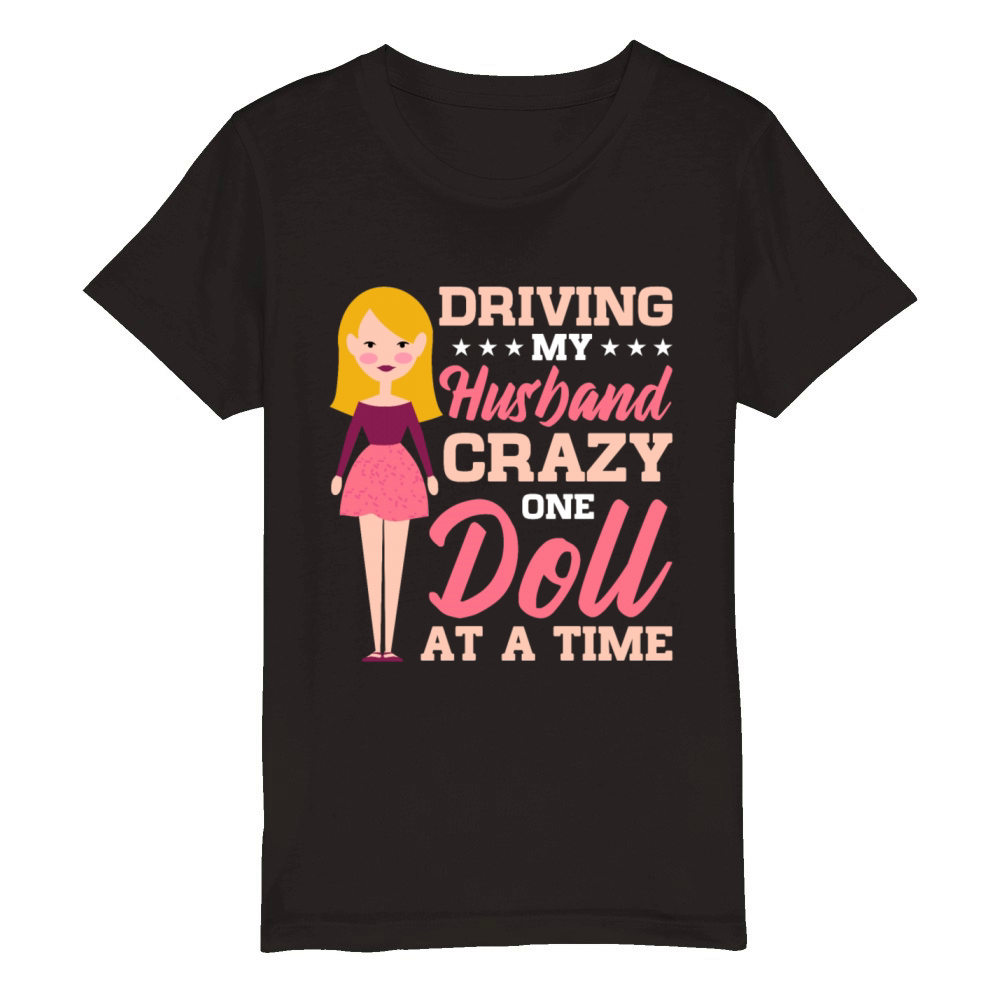 Collectible Doll Porcelain Doll Antique Doll Lover Organic Kids Crewneck T-shirt