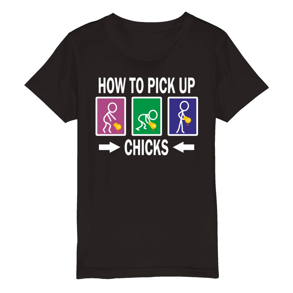 How to pick up Chicks Organic Kids Crewneck T-shirt