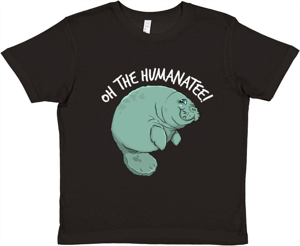 Floaty Potato Oh The Humanatee Manateefunny humana Premium Kids Crewneck T-shirt