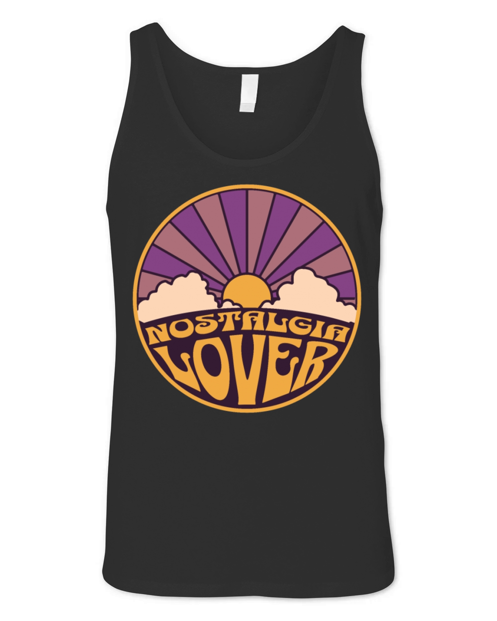 Nostalgia Lover Retro Sunset Unisex Jersey Tank