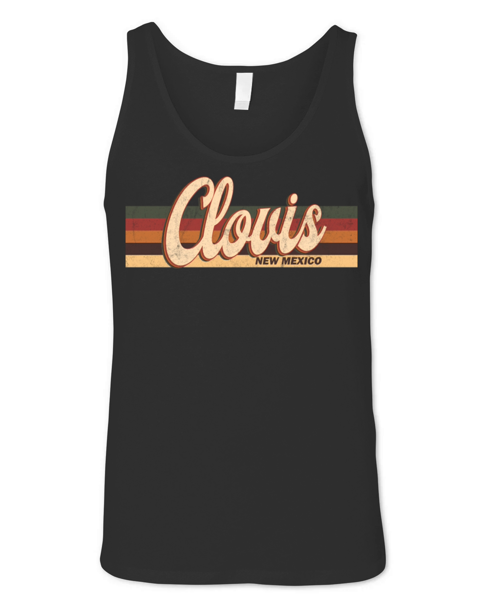Retro Vintage 80S 70S Clovis Retro New Unisex Jersey Tank