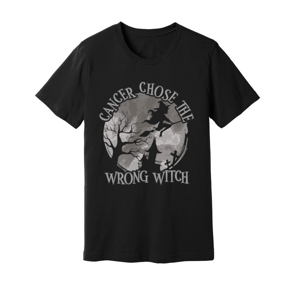 Cancer Witch Gray brain Cancer Unisex Jersey Tee