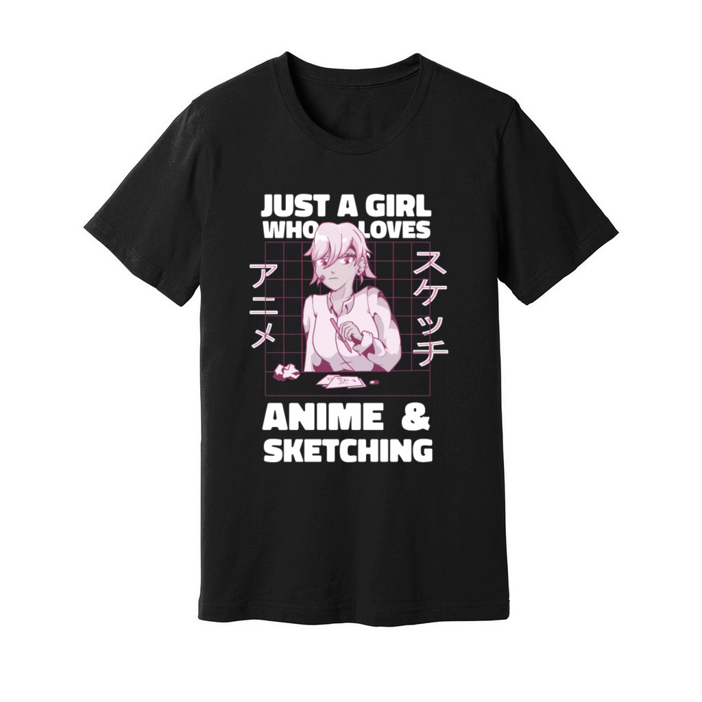 Just A Girl Who Loves Anime Unisex Jersey Tee