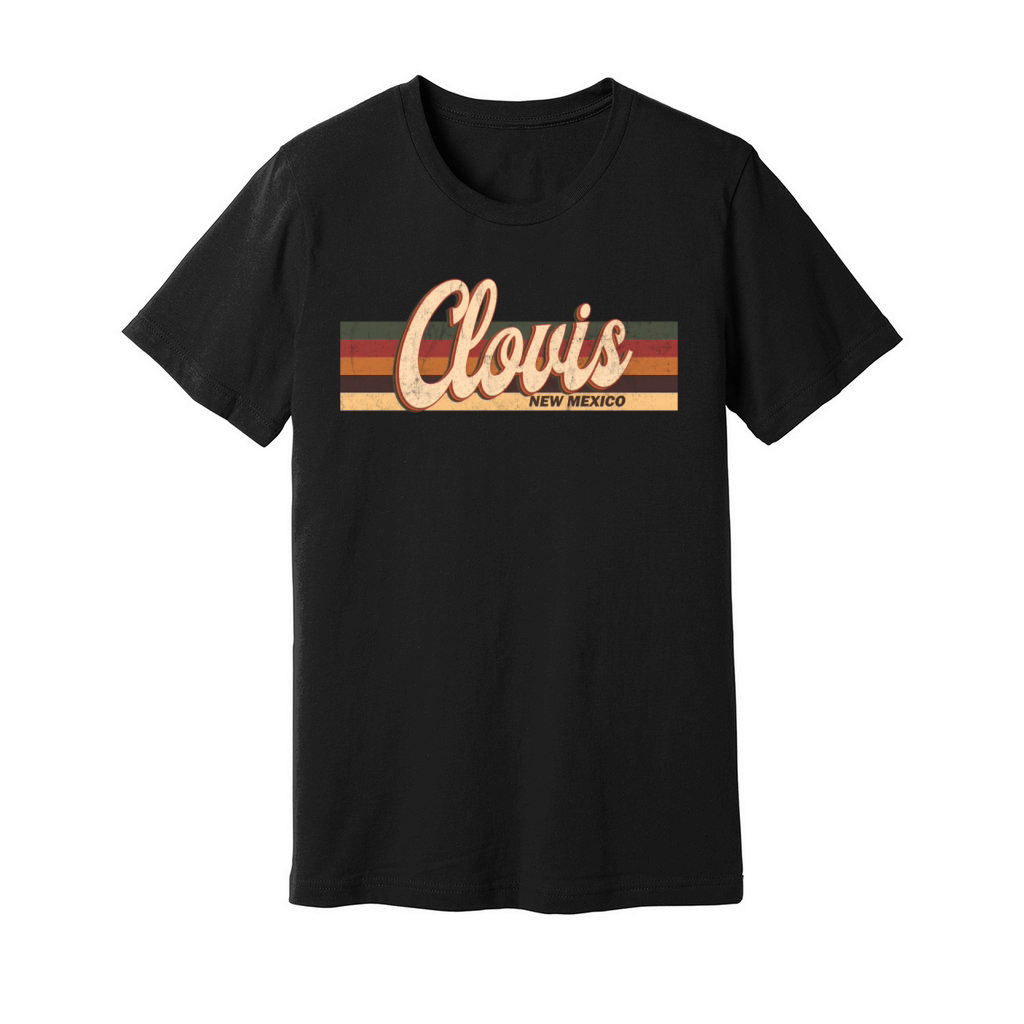 Retro Vintage 80S 70S Clovis Retro New Unisex Jersey Tee