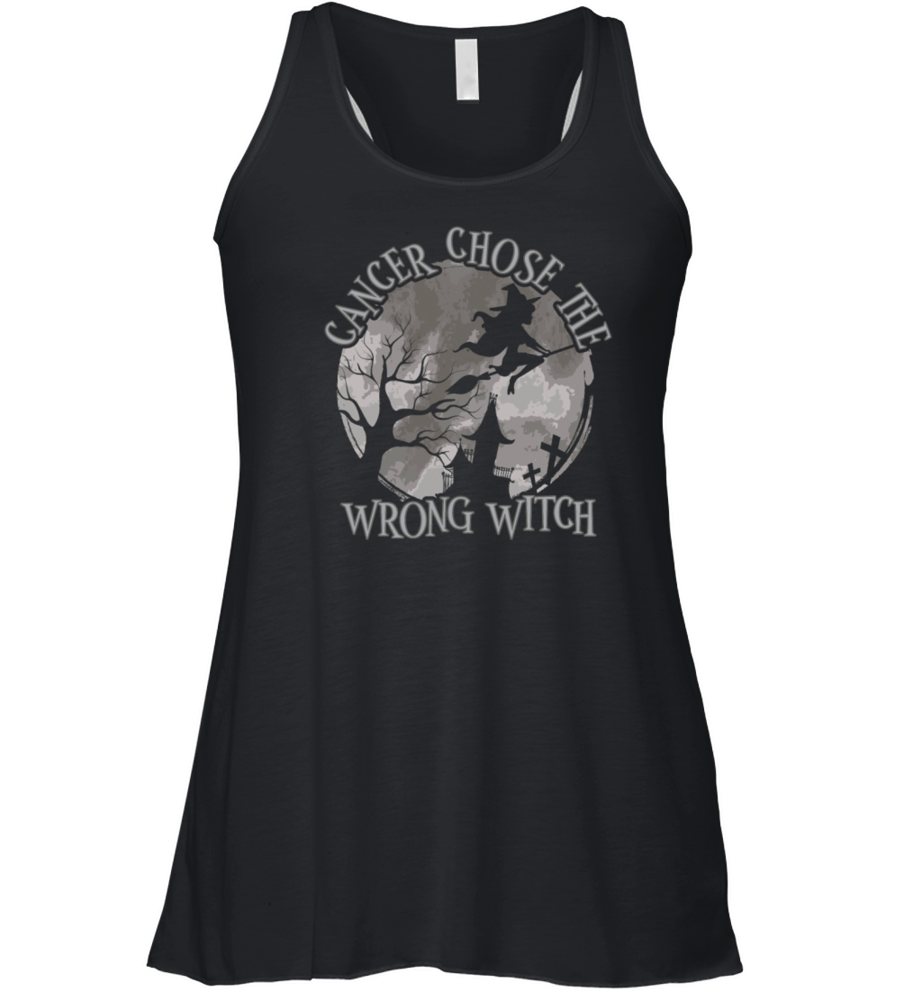 Cancer Witch Gray brain Cancer Women's Flowy Tank Top